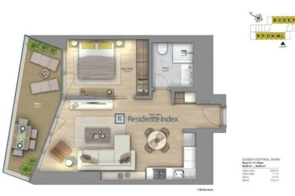 Image 2 of Live lavishly balcony 30 plus floor